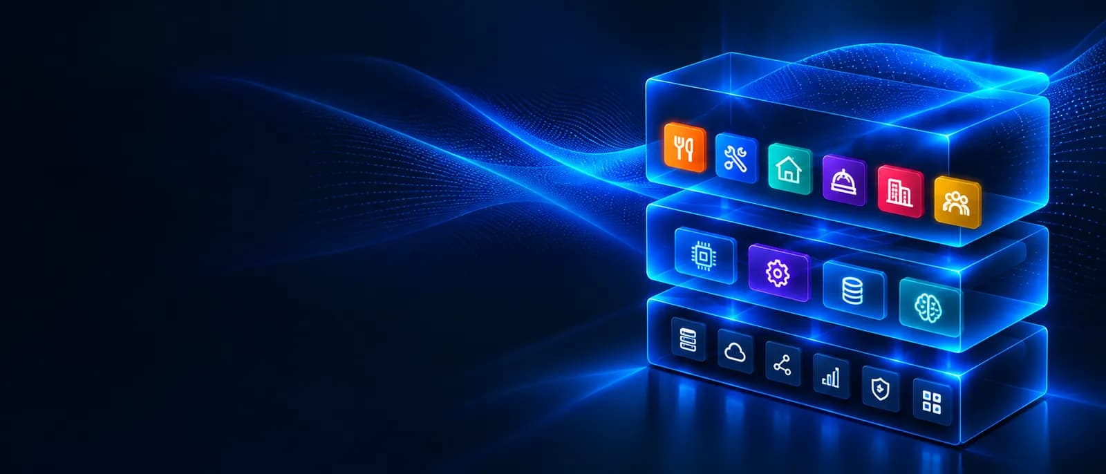 The Sloancode AI platform: Industry Clouds stacked on shared AI, data and integration layers